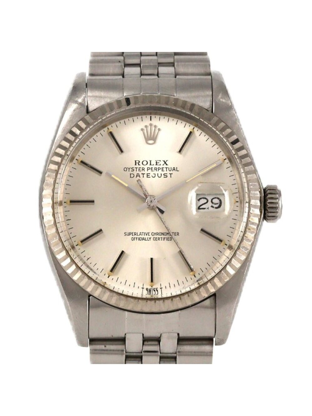Rolex Datejust Stainless Steel White Gold Automatic